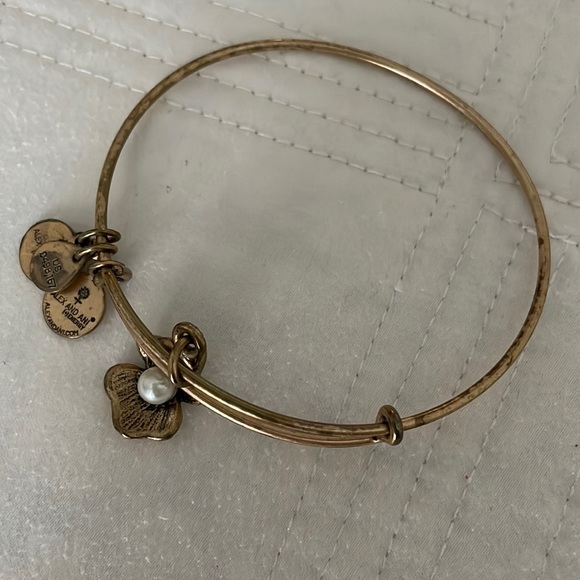 Alex and Ani bundle of 2 bronzy- gold bracelets - Picture 3 of 4